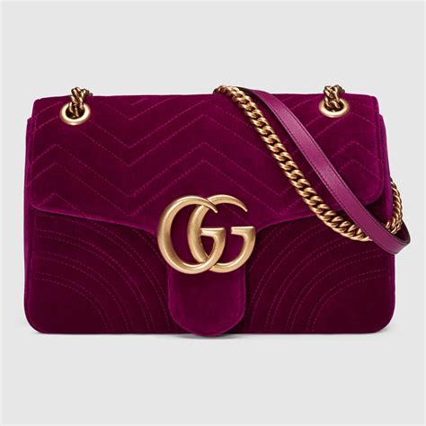 tracolla gucci marmont|gucci marmont velvet bag.